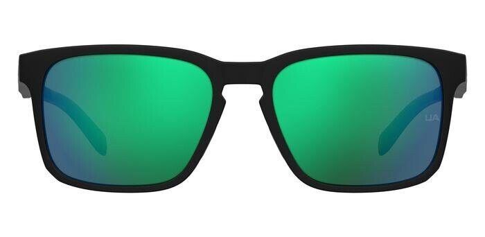 Under Armour UA Assist 2 0807/Z9 Black/Green Rectangle Men's Sunglasses