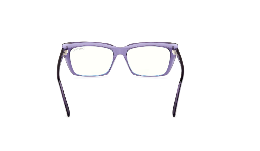 Tom Ford FT5894 081 Shiny Violet Square Women's Eyeglasses