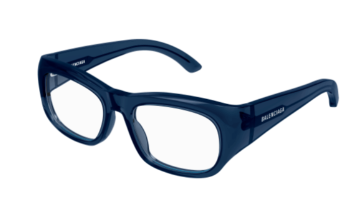 Balenciaga BB0269O 004 Blue Square Women's Eyeglasses