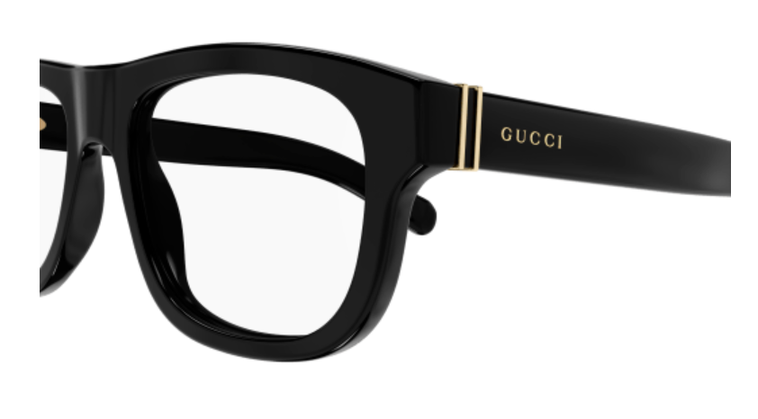 Gucci GG1509O 001 Black Square Men's Eyeglasses