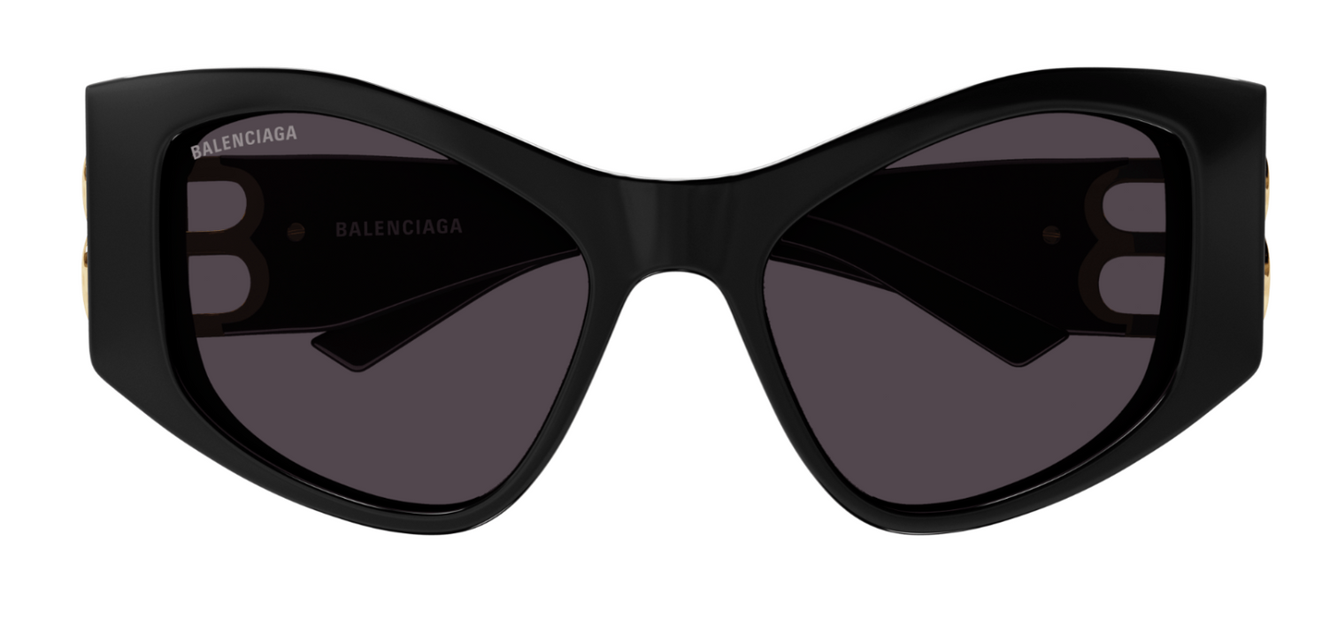 Balenciaga BB0287S-001  Black/Grey Cat-Eye Women's Sunglasses