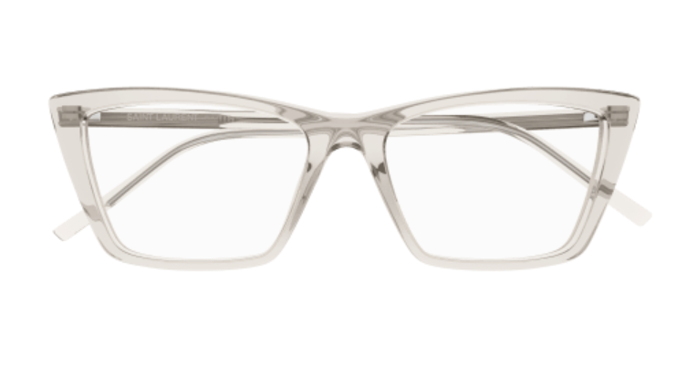 Saint Laurent SL 737 MICA THIN OPT 004 Beige Thin Cat Eye Women's Eyeglasses