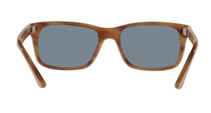 Persol 0PO3048S 960/56 Striped Brown/Light Blue Rectangle Men's Sunglasses