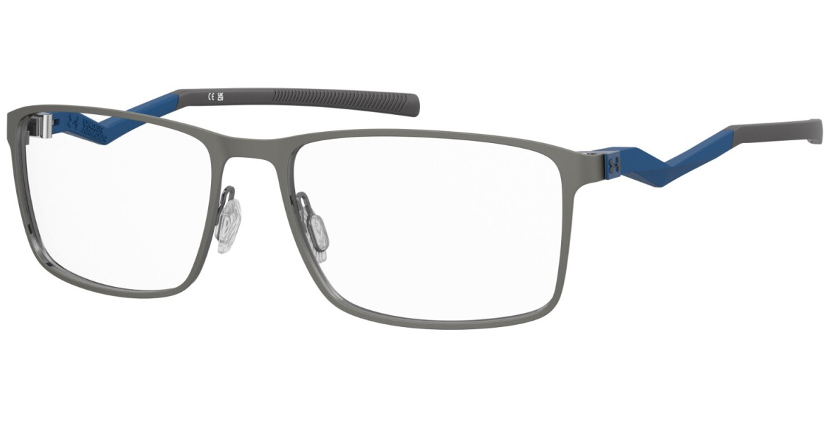 Under Armour UA 5084/G 5UV Dark Ruthenium Blue Rectangular Men's Eyeglasses