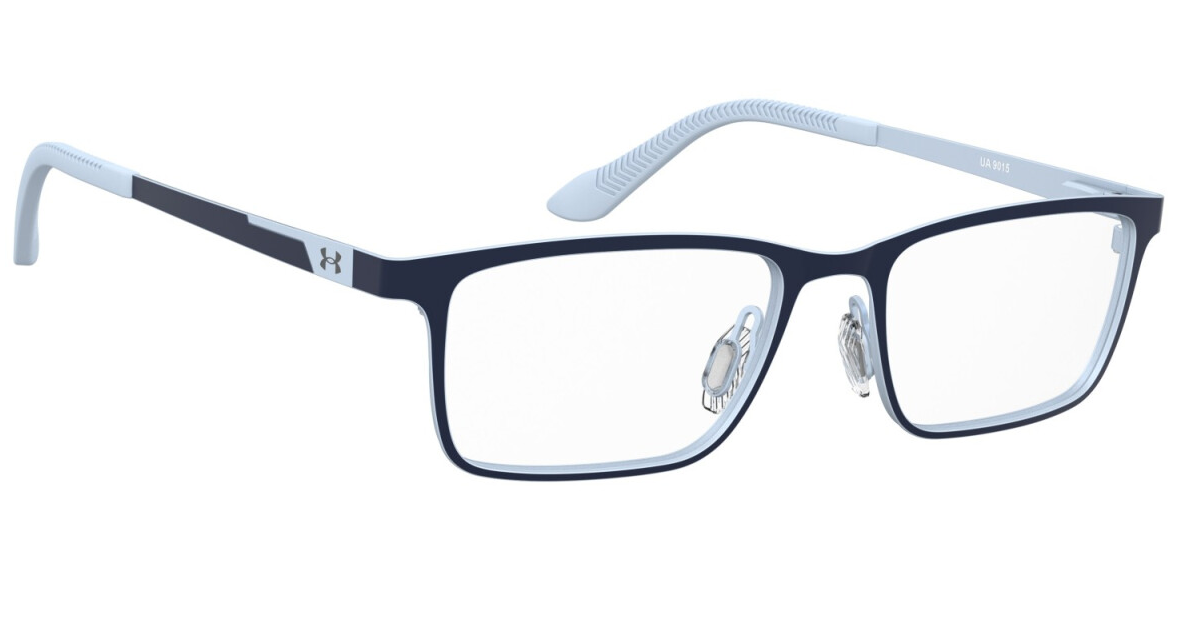 Under Armour UA 9015 2RR Blue multicolor Rectangular Junior Boy's Eyeglasses