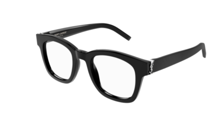 Saint Laurent SL M124 OPT 001 Black Square Men's Eyeglasses