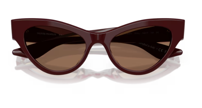 Oliver Peoples 0OV5573SU 1951c 178973 Burgundy Brown Cat Eye Women Sunglasses