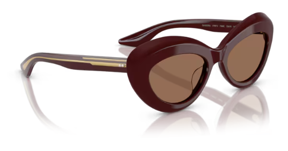 Oliver Peoples 0OV5523SU 178973 Burgundy Brown Cat Eye Women's Sunglasses