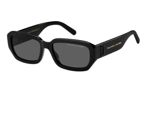 Marc Jacobs MARC-614/S 0807/IR Black/Grey Rectangle Women's Sunglasses