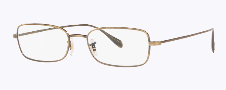 Oliver Peoples Aronson OV1253 5284 Antique Gold Rectangular Men's Eyeglasses