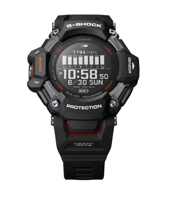 Casio G Shock Move Multi-Sport H2000 Series Black Dial Men's Watch GBDH2000-1A