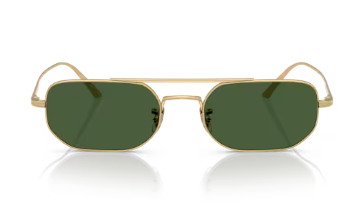 Oliver Peoples 0OV1351S 1989c 533271 Gold Vibrant Green Men's Sunglasses