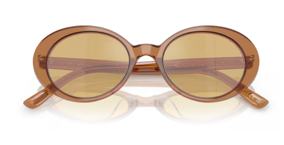 Oliver Peoples 0OV5565SU Lumar 17830F Carob Yellow Oval Women's Sunglasses