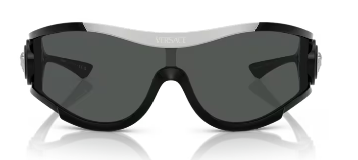 Versace 0VE4475 GB1 87 Black/Dark Grey Mask Men's Sunglasses