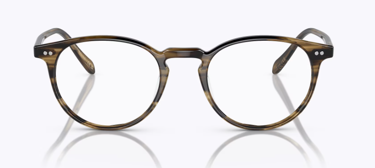 Oliver Peoples Riley-R OV5004 1719 Olive Smoke Round Men's Eyeglasses