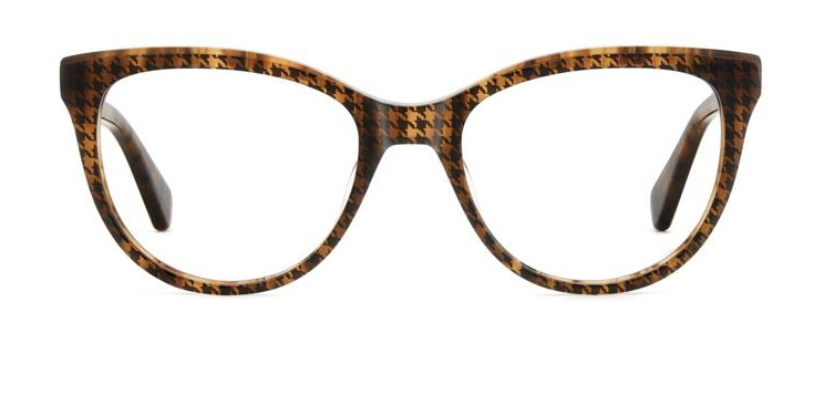 Kate Spade MANDEE Y1J Brown Pattern Round Women's Eyeglasses