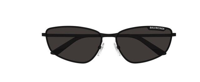 Balenciaga BB0277S 001 Black/Grey Rectangular Men's Sunglasses