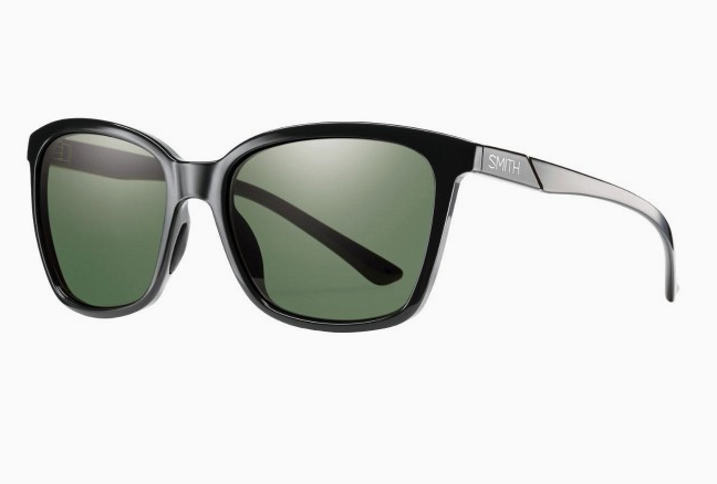 Smith Colette D28/L7 Black/Green Polarized Square Men's Sunglasses