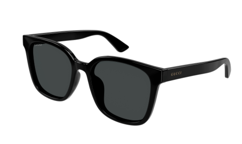 Gucci GG1346SK 001 Black/Smoke Rectangle Men's Sunglasses