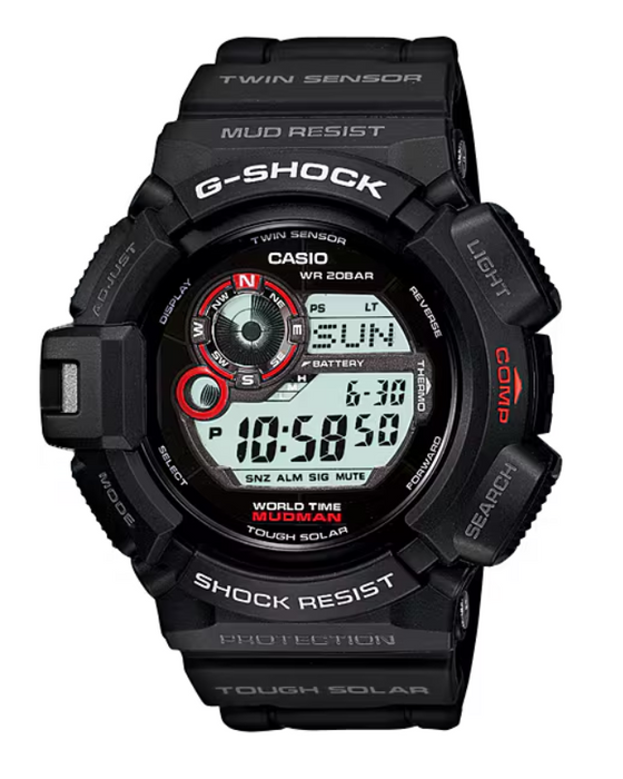 Casio G-Shock Master Of G-Land MudMan Black Men's Watch G9300-1