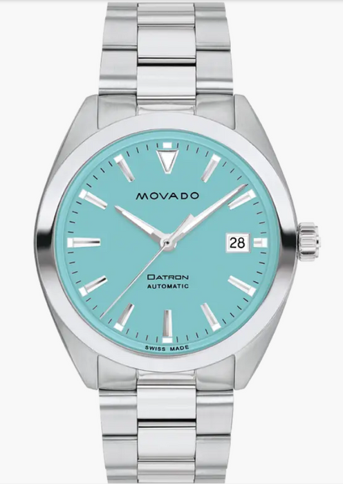 Movado Heritage Series Datron Blue Super-LuminNova Automatic Men's Watch 3650175