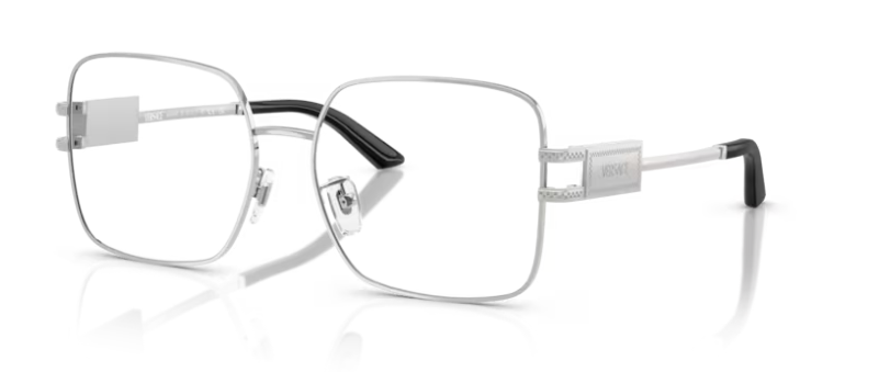 Versace 0VE1303D 1000 Silver 56mm Square Women's Eyeglasses