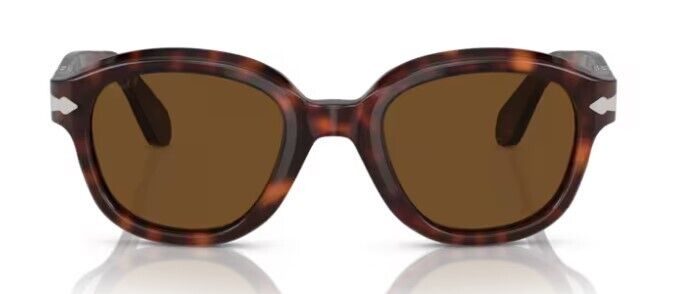 Persol 0PO0060S 24/57 Havana/Brown Polarized Soft Square 50mm Women's Sunglasses