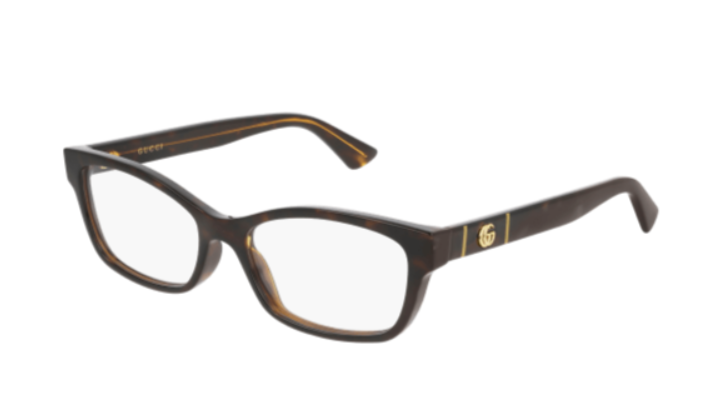 Gucci GG0635O 005  Havana Square Women's Eyeglasses.