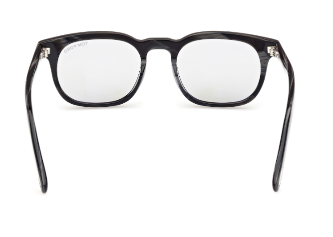 Tom Ford FT1122-D 63A Black Horn/Smoke Square Men's Sunglasses