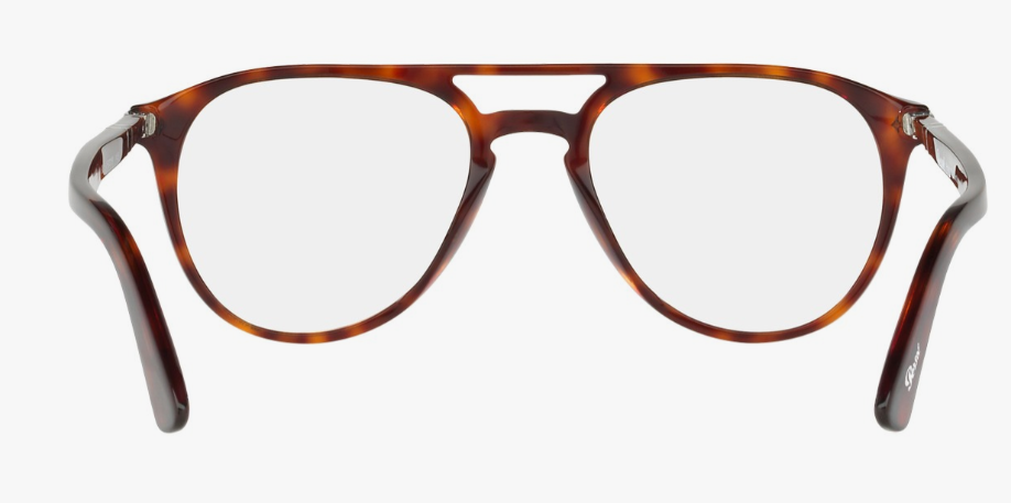 Persol 0PO 3160V 9015 Havana/Clear Soft Square Men's Eyeglasses