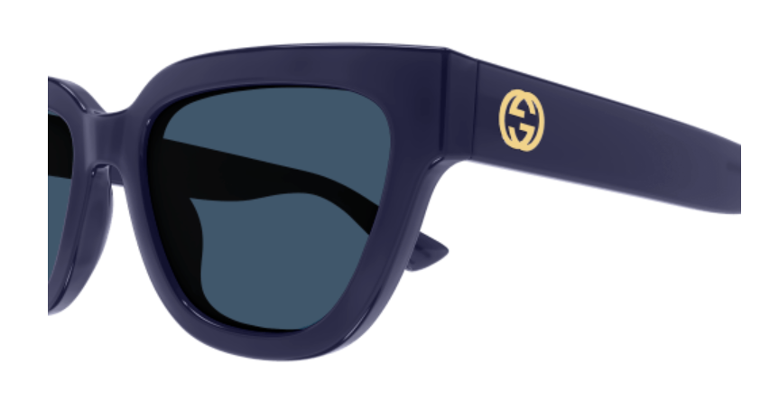 Gucci GG1578S 004 Violet/Blue Cat Eye Women's Sunglasses