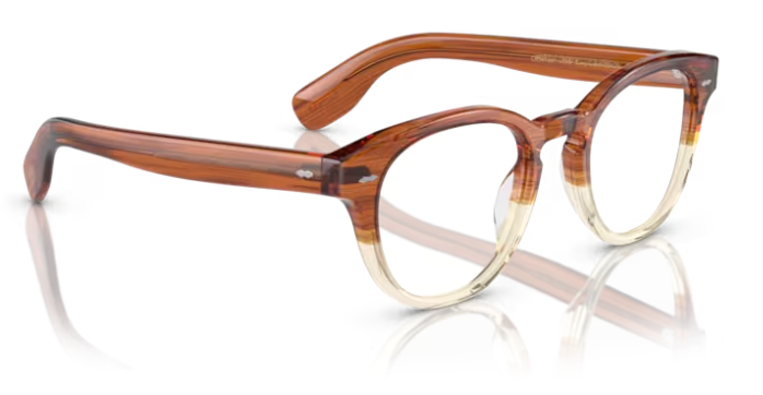 Oliver Peoples 0OV5413U Cary Grant 1785 Amber VSB Round Men's Eyeglasses