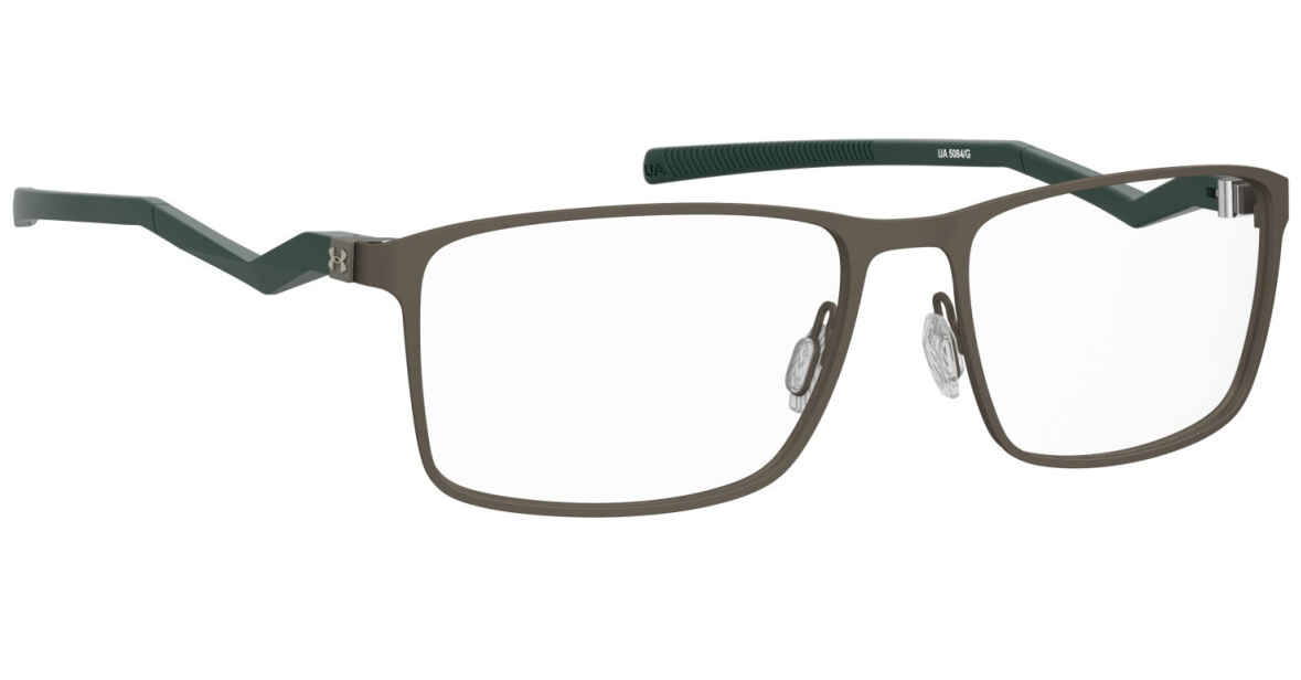 Under Armour UA 5084/G XL7 Brown Green Rectangular Men's Eyeglasses