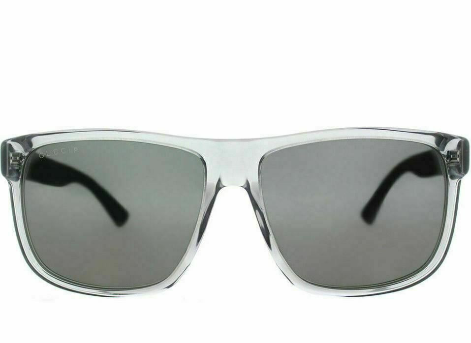 Gucci Gg0010s 004 Black Polarized Men's  Square Sunglasses