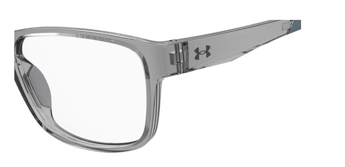 Under Armour UA 5080 63M Crystal Grey Rectangular Men's Eyeglasses