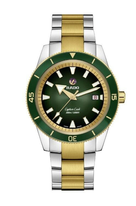 Rado Captain Cook Automatic High Tech Ceramic Green Dial Men's Watch R32138303