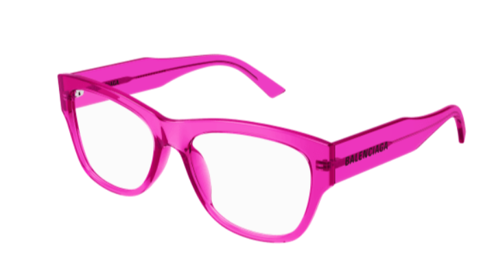 Balenciaga BB0309O 004 Fuchsia Square Men's Eyeglasses