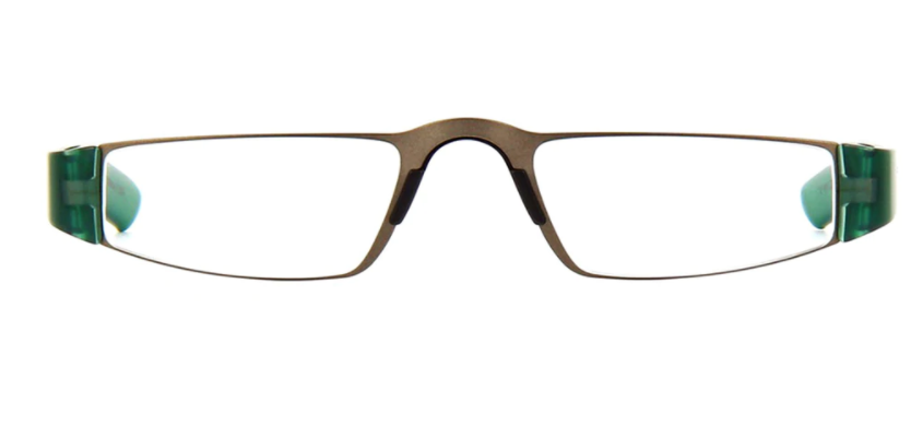 Porsche Design 8801 V Ruthenium/Green Reading Glasses (+1.00, 1.50, 2.00, 2.50)