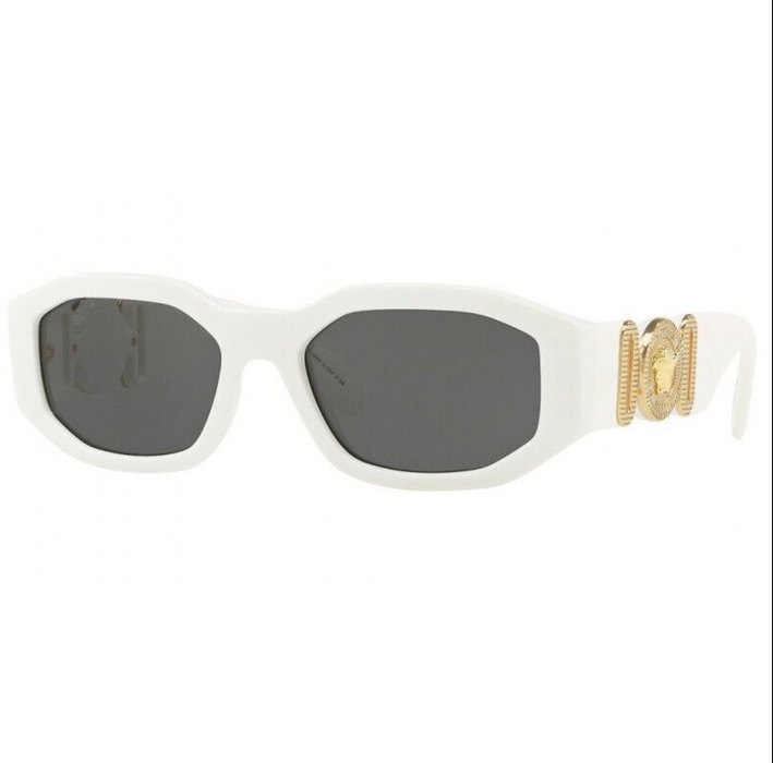 Versace VE4361 401/87 White/Dark Grey Unisex Sunglasses