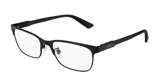 Gucci GG0494OJ 001 Black/Black Rectangle Men's Eyeglasses