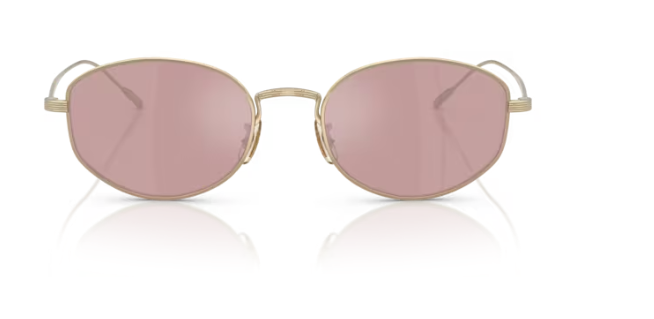 Oliver Peoples 0OV1347ST Estra 50353E Soft Gold Magenta Round Men's Sunglasses