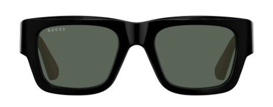 Gucci GG1668S 003 Black/Green Square Men's Sunglasses