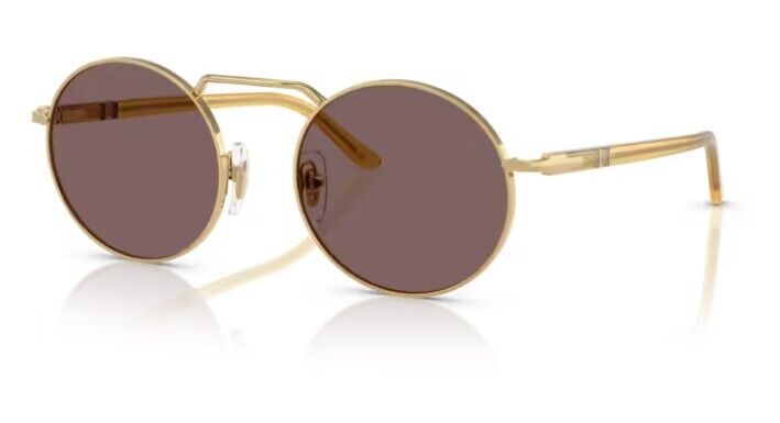 Persol 0PO1019S 112953 Gold / Violet Oval Shaped Unisex Sunglasses