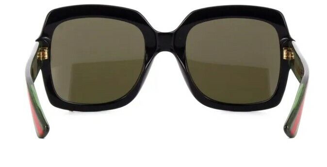 GUCCI GG0036SN 002 Black Square Rectangle Women's  54 mm Sunglasses