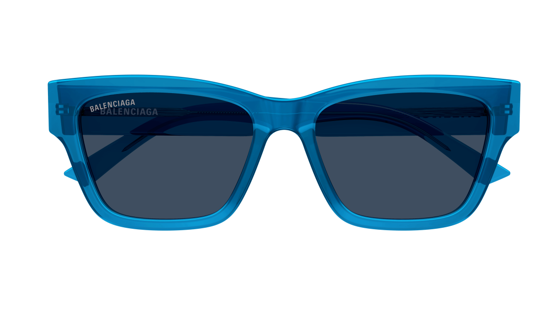 Balenciaga BB0307SA-004 Blue Squared Women's Sunglasses