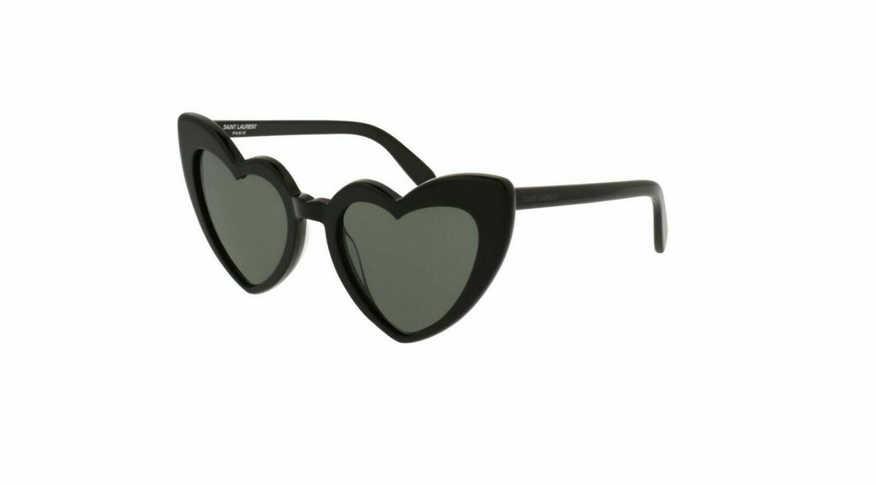 Saint Laurent SL 181 LOULOU 001 Black Round Oval Women's Sunglasses