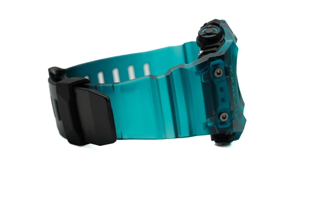 Casio G-Shock Analog-Digital Transparent Turquoise Blue-Black Watch GAB001G-2A