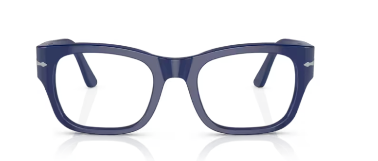 Persol 0PO 3297V 1170 Blue/Clear Rectangle Men's Eyeglasses