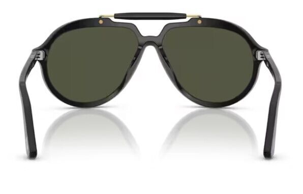 Persol 0PO0202S 95/31 Black/ Green Soft Square Men's Sunglasses