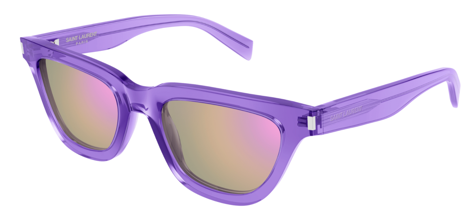 Saint Laurent SL 462 Sulpice 014 Violet/Pink Squared Women's Sunglasses